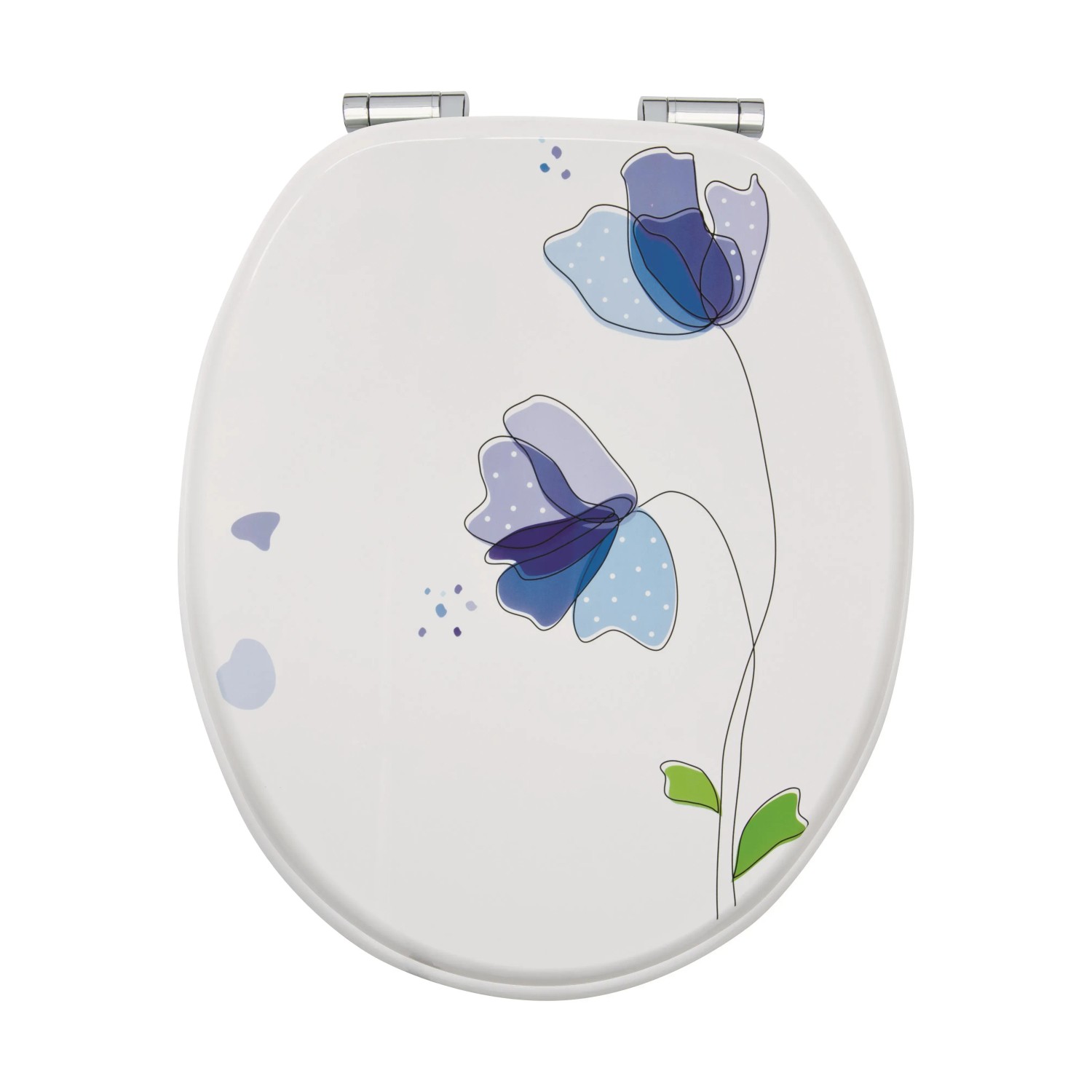 WC-Sitz Flora blau