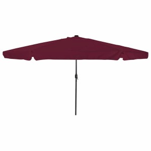 vidaXL Gartenparasol Rot und Schwarz 395 x 395 x 245 cm 42003648