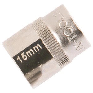 LUX Stecknuss 15 mm Comfort aus Chrom-Vanadium-Stahl, Größe 15mm.