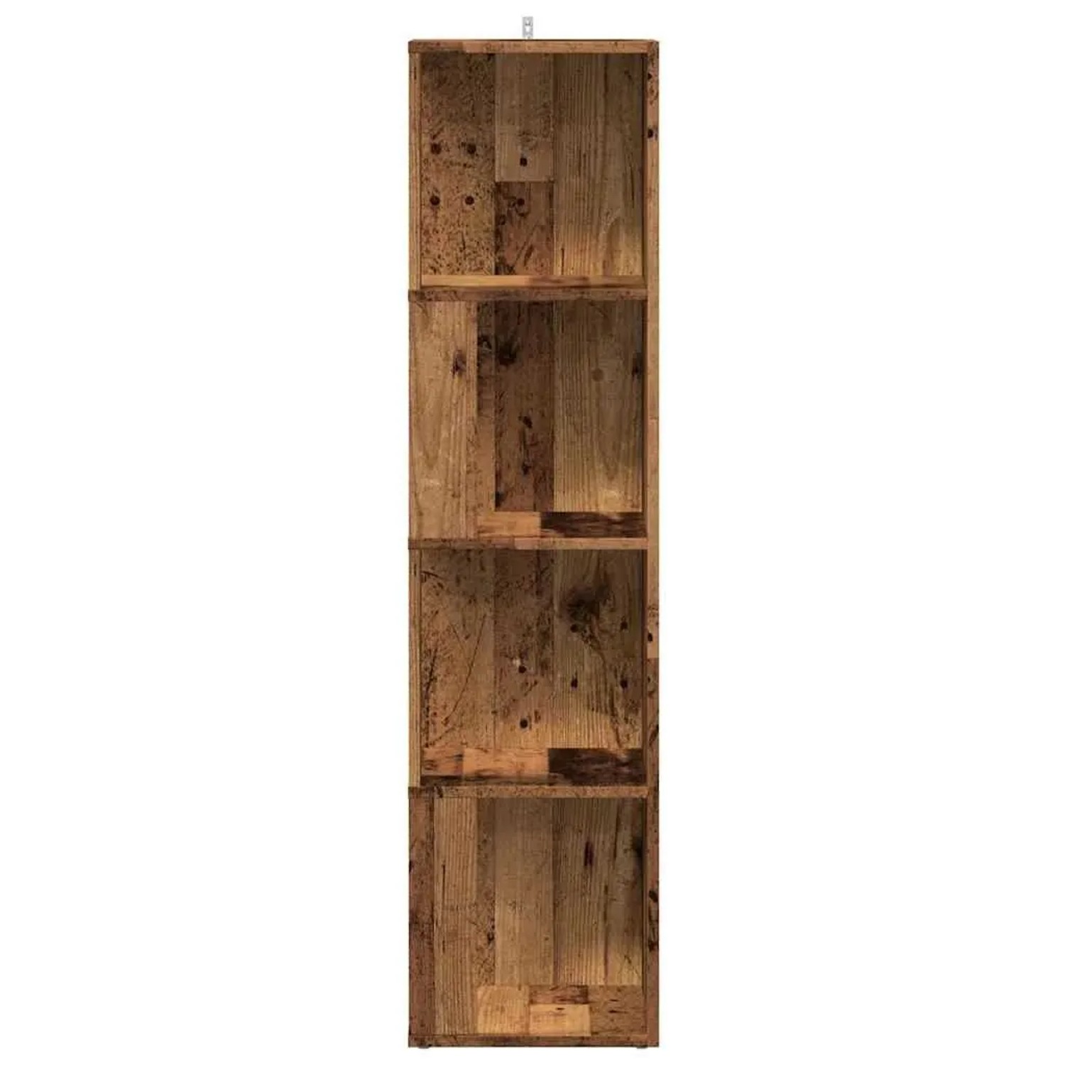 vidaXL Eckregal Altholz-Optik 33x33x132 cm Holzwerkstoff 856722_3
