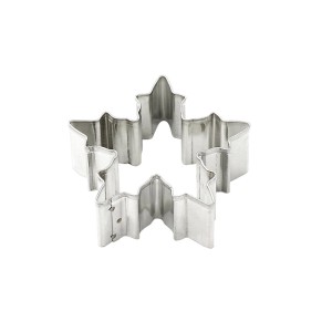 Zenker Ausstecher Schneeflocke, 53x50mm, aus Weißblech, für weihnachtliche Plätzchen.