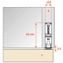SALICE Push to Open Magnet für Möbel: Einbau mit Maßen 10x40 mm, inkl. Nagelplatte.