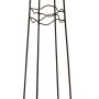 Schwarze, eckige Rankhilfe Obelisk, 120 cm hoch, aus Stahl für Kletterpflanzen im Garten.