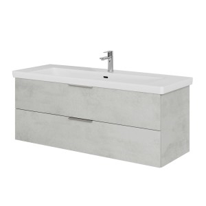 Steinkamp Waschtisch-Set Living 2.0 Oxid Hellgrau mit Villeroy & Boch Subway 3.0 Waschtisch.