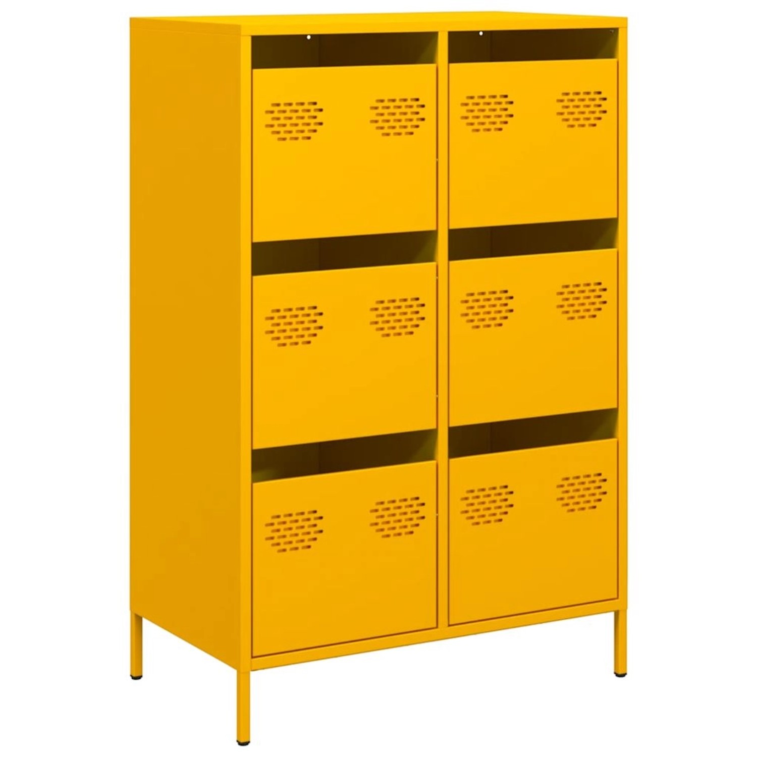vidaXL Highboard Senfgelb 68x39x101,5 cm Stahl 851223 günstig online kaufen