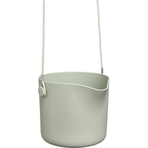 Elho Blumenampel B.For Swing, Ø 18 cm, steingrün, mit Aufhängeschnur.