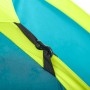 Detailaufnahme: Bestway Cool Ground 3 Zelt, 3-Personen-Zelt mit Clipverschluss, blau/gelb.