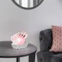 Reality LED Tischleuchte Shelly in Muschelform mit rosa leuchtender Kugel.