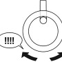 Illustration eines Conacord Schaukelrings aus Stahl, 9 mm Durchmesser, mit Warnhinweis und Pfeilen.