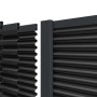 ZacAlu Abschlussleiste, anthrazit, 90cm, für Alupanel Zaunelemente. Zaunzubehör für Sichtschutz.