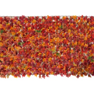 MCW Balkonsichtschutz N77 mit Ahorn-Blätter in Rot-Gelb, 500x150cm.