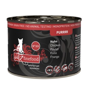 Catz Finefood Purrrr Huhn, 200g Dose Katzen-Nassfutter mit Huhn.