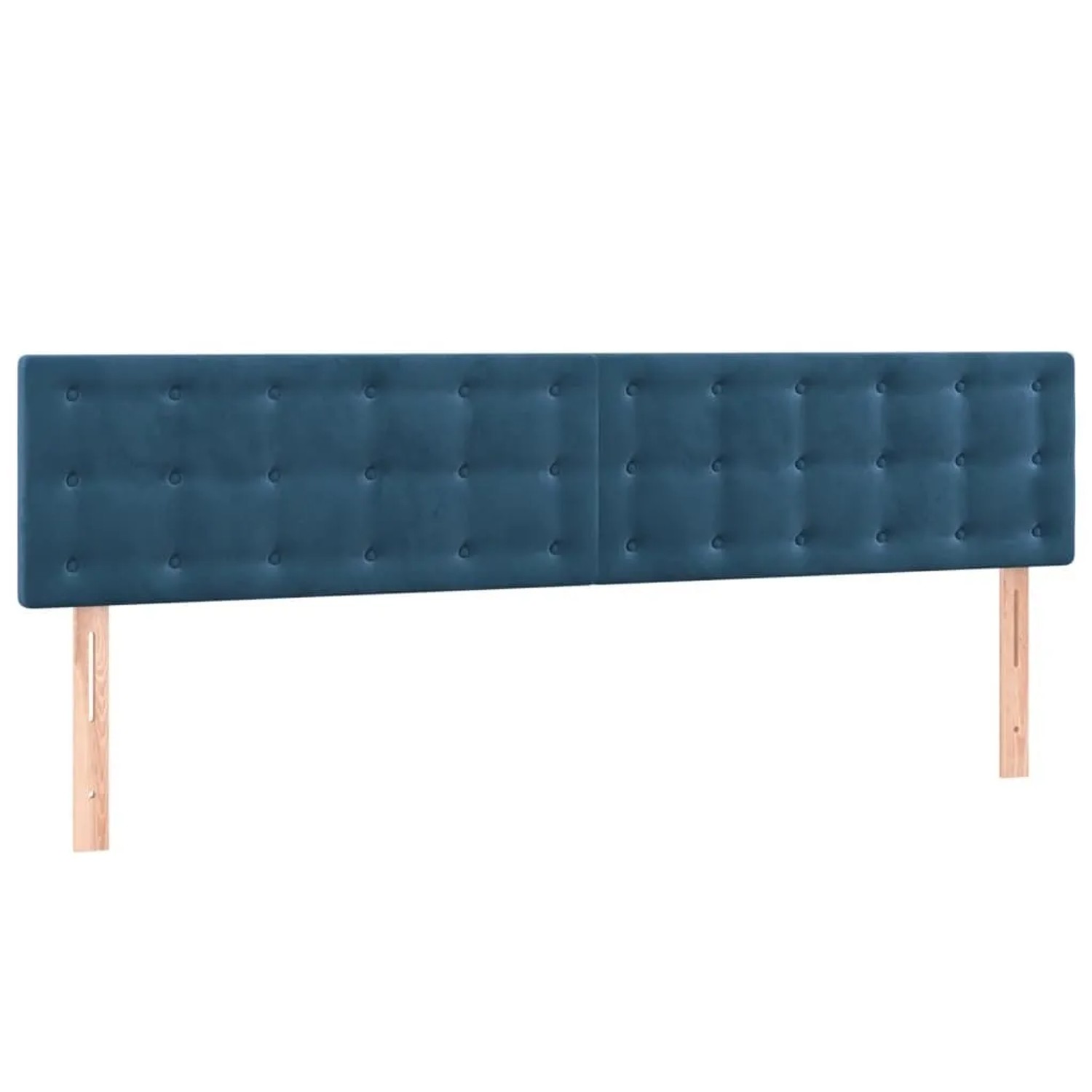 vidaXL Kopfteile 2 Stk Dunkelblau 90x5x78/88 cm Samt 346514