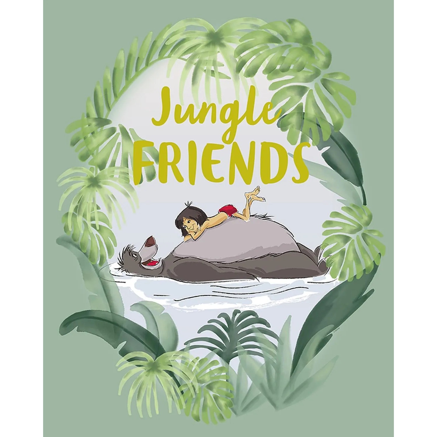 Thumbnail - Disney Poster Dschungelbuch Grün 40 x 50 cm 612709