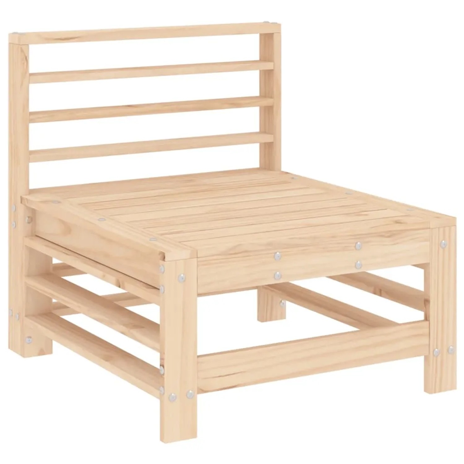 vidaXL Gartenmöbel: Lounge-Eckteil aus Kiefer Massivholz für Garten, Terrasse oder Balkon.