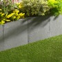 Graue Kann Winkelsteine (H 80 cm) zur Geländeabstützung und Einfassung im Garten.