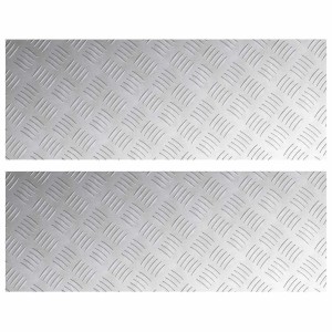 vidaXL Rautenscheiben 2 Stk Silber 80 x 30 cm Aluminium 4104303