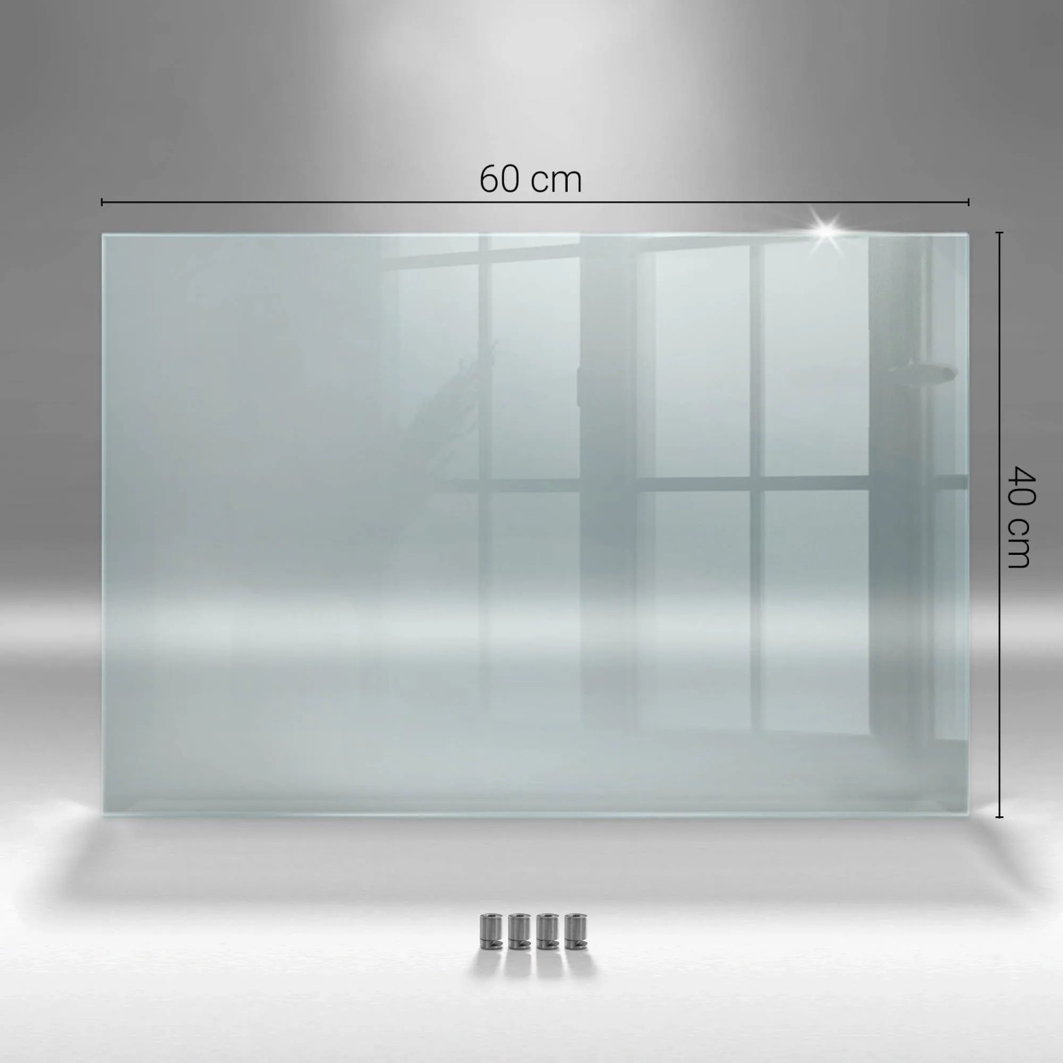 Tulup Küchenrückwand Glas Transparent Spritzschutz Küche Glas Durchsichtig 60x40 cm Spritzschutz Glas für Küche Transparent_2