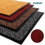 Karat Schmutzfangmatten Brasil in verschiedenen Farben (Rot, Gelb, Braun, Grau) mit Muster und Gummirand.