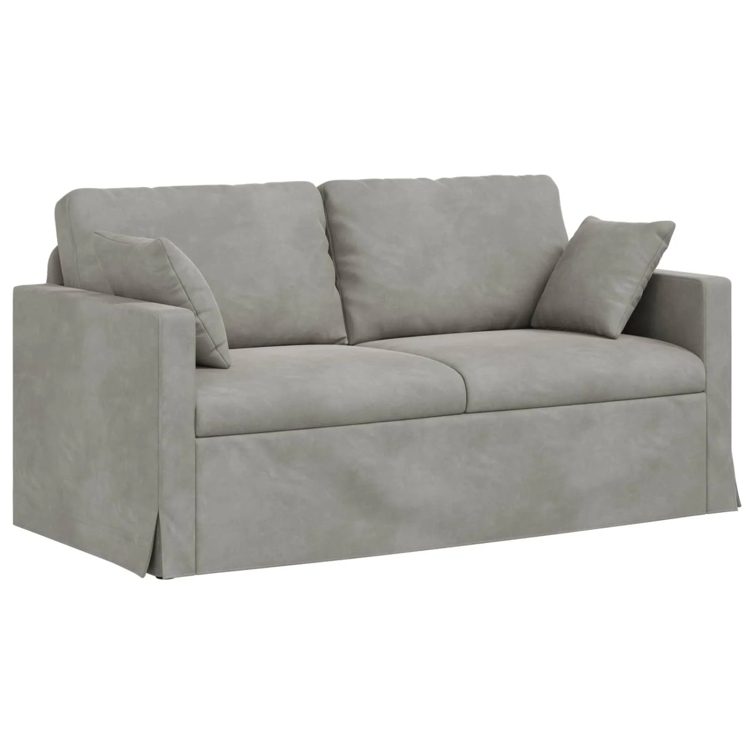 vidaXL Sofa Hellgrau 158 x 78 x 80 cm Samt 42024422