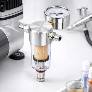 Wiltec Airbrush Kompressor Minifilter 9,51mm Luftfilter Abscheider Manometer Wiltec Airbrush Kompressor Minifilter 951Mm Luftfilter Abscheider Manometer