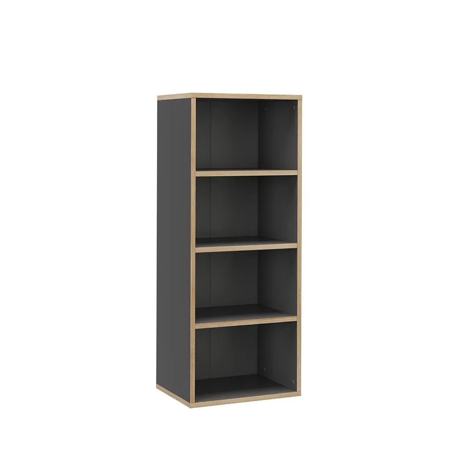 Vicco Bücherregal Tetrix Anthrazit 40 x 100 mit 4 Fächern Art Nr 56545