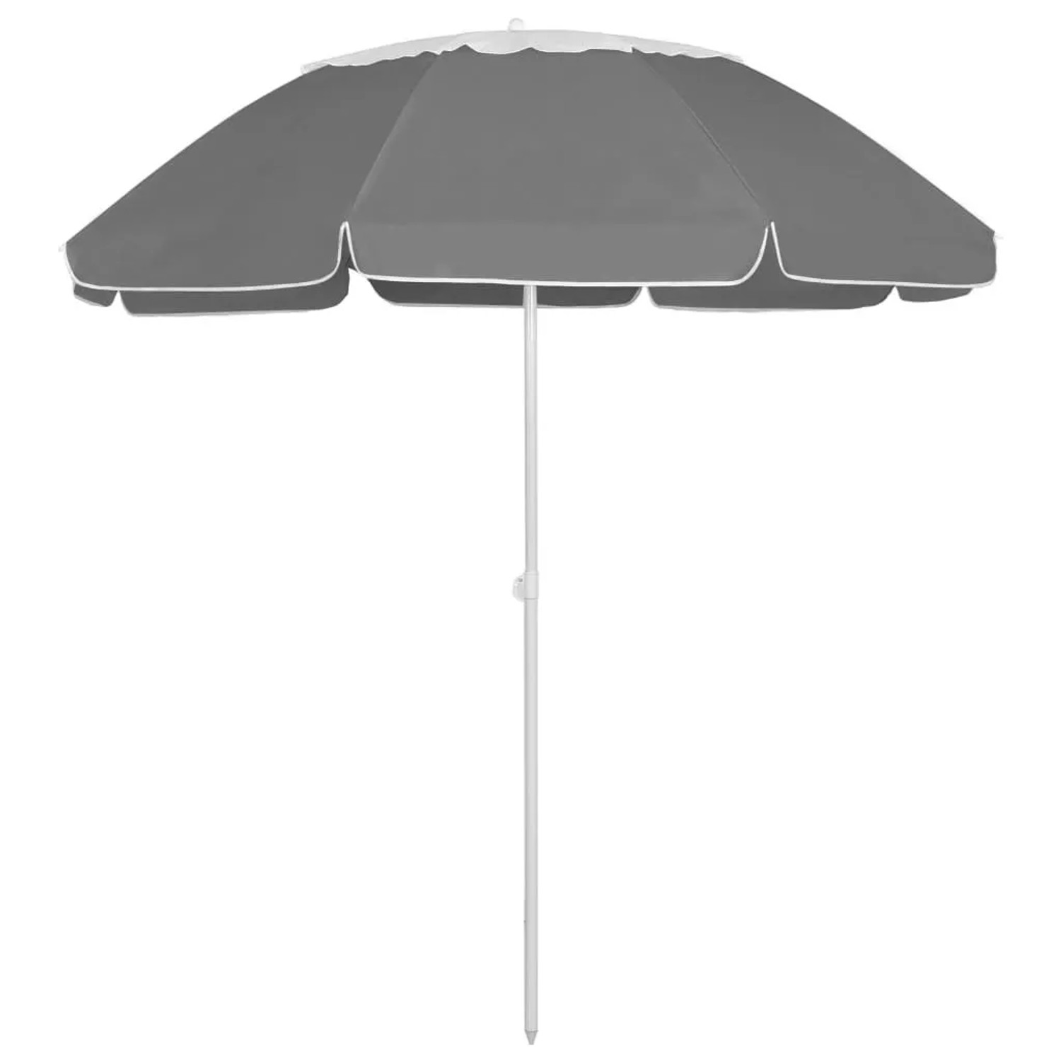 Furnicato Strandschirm Anthrazit 300 Cm Aus Uv-beständigem Polyester Mit Kippfunktion Und Belüftung