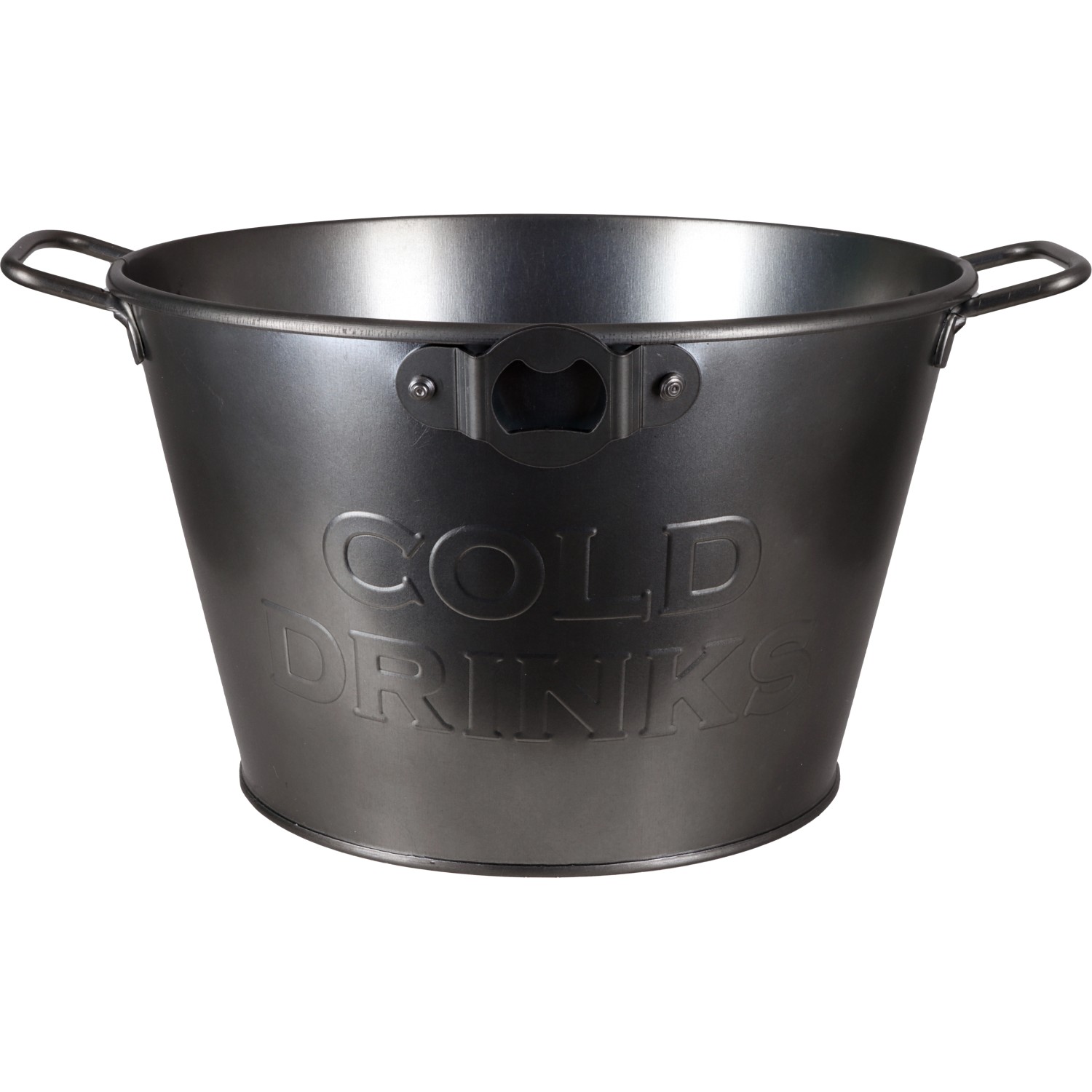 A.H.G. Getränkekühler Cold Drinks Zinkwanne Ø 27 cm x 17 cm Schwarz