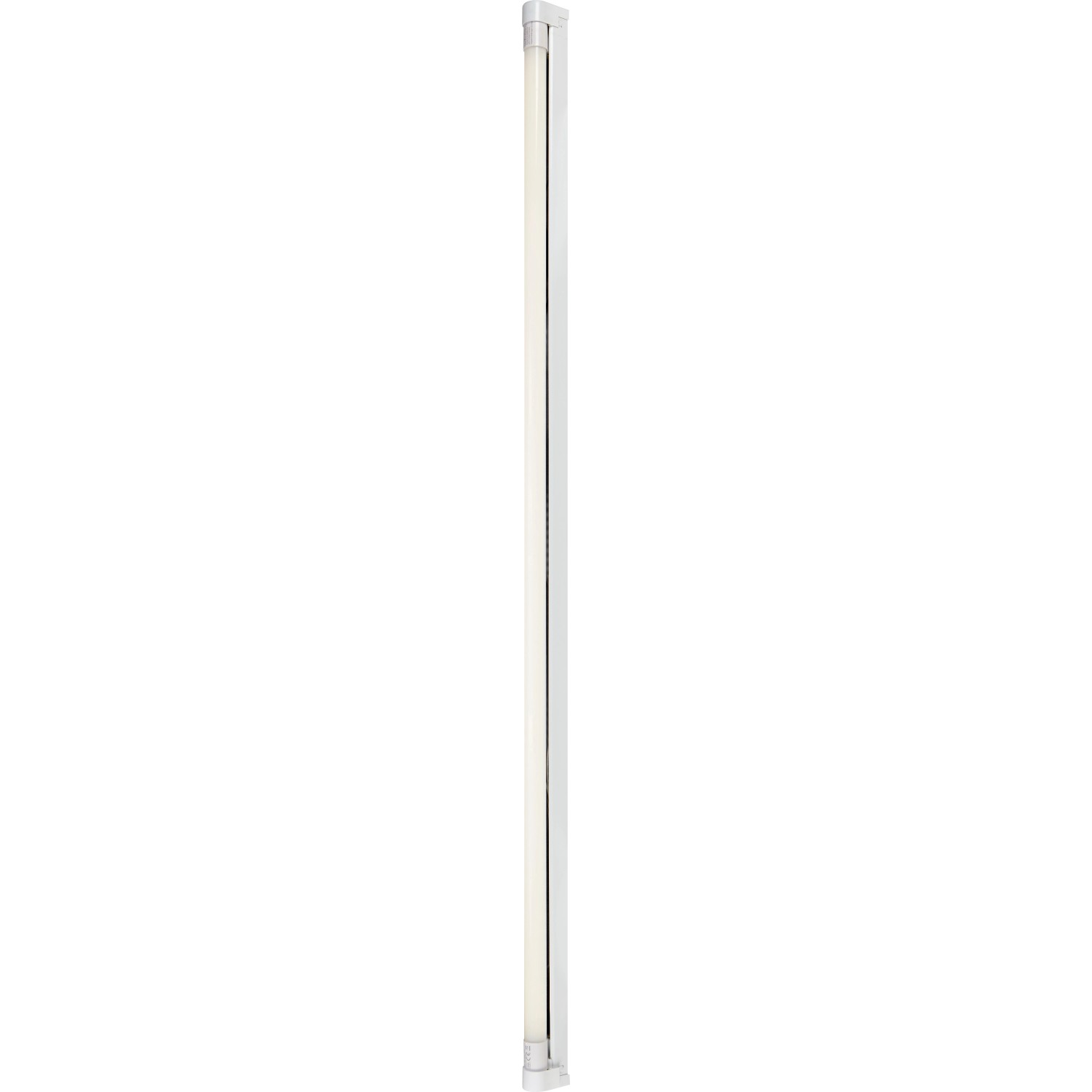 Weiße LED-Lichtleiste, 125 cm, 18W, neutralweißes Licht für Innenräume.