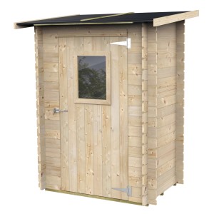 Holz-Gartenhaus Argenta, 146x98 cm, mit Tür und Fenster. Ideal als Gerätehaus.