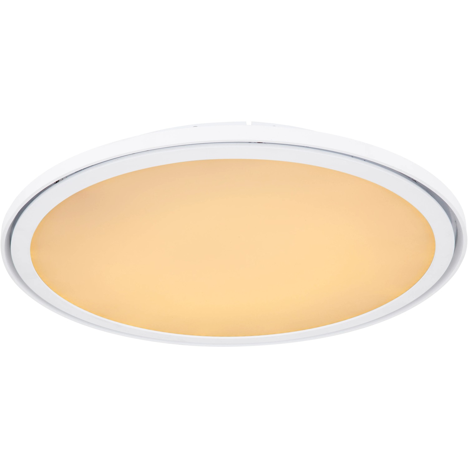 Weiße LED-Deckenleuchte Samu, dimmbar, mit RGB-Farbwechsler, Ø 50 cm.