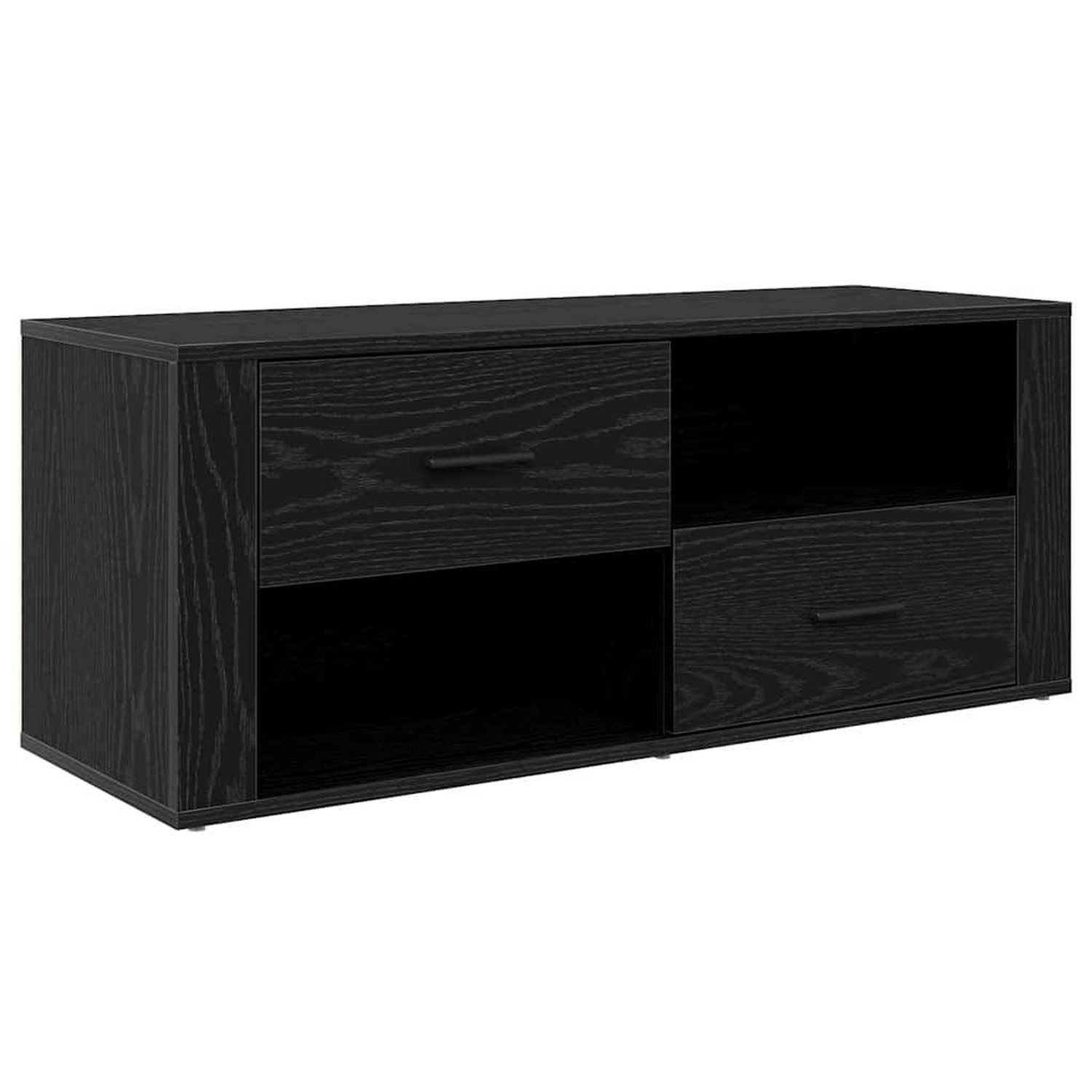 vidaXL TV-Schrank Schwarz Eichen-Optik 100 x 35 x 40 cm Holzwerkstoff 88101 günstig online kaufen