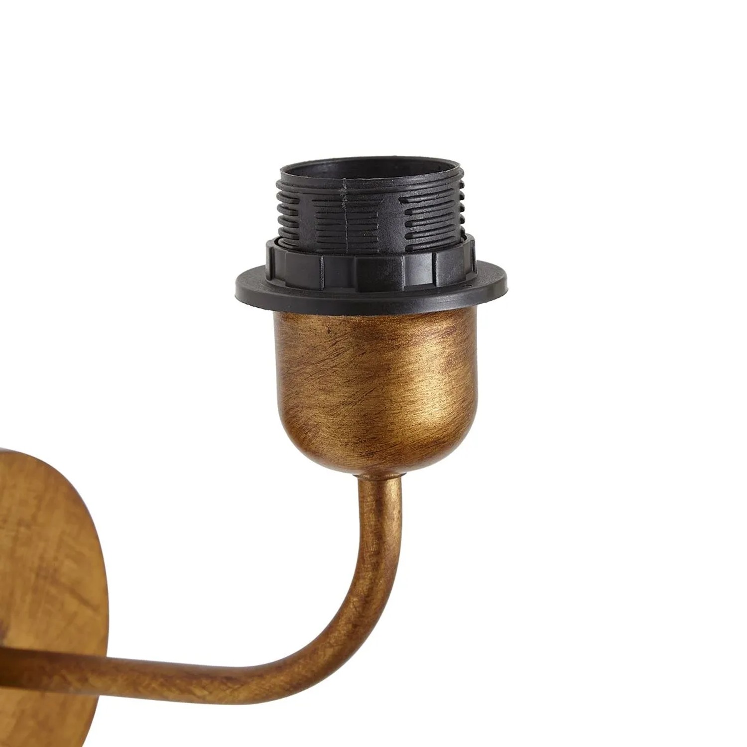QAZQA Vintage Wandlampe Gold ohne Schirm Matt
