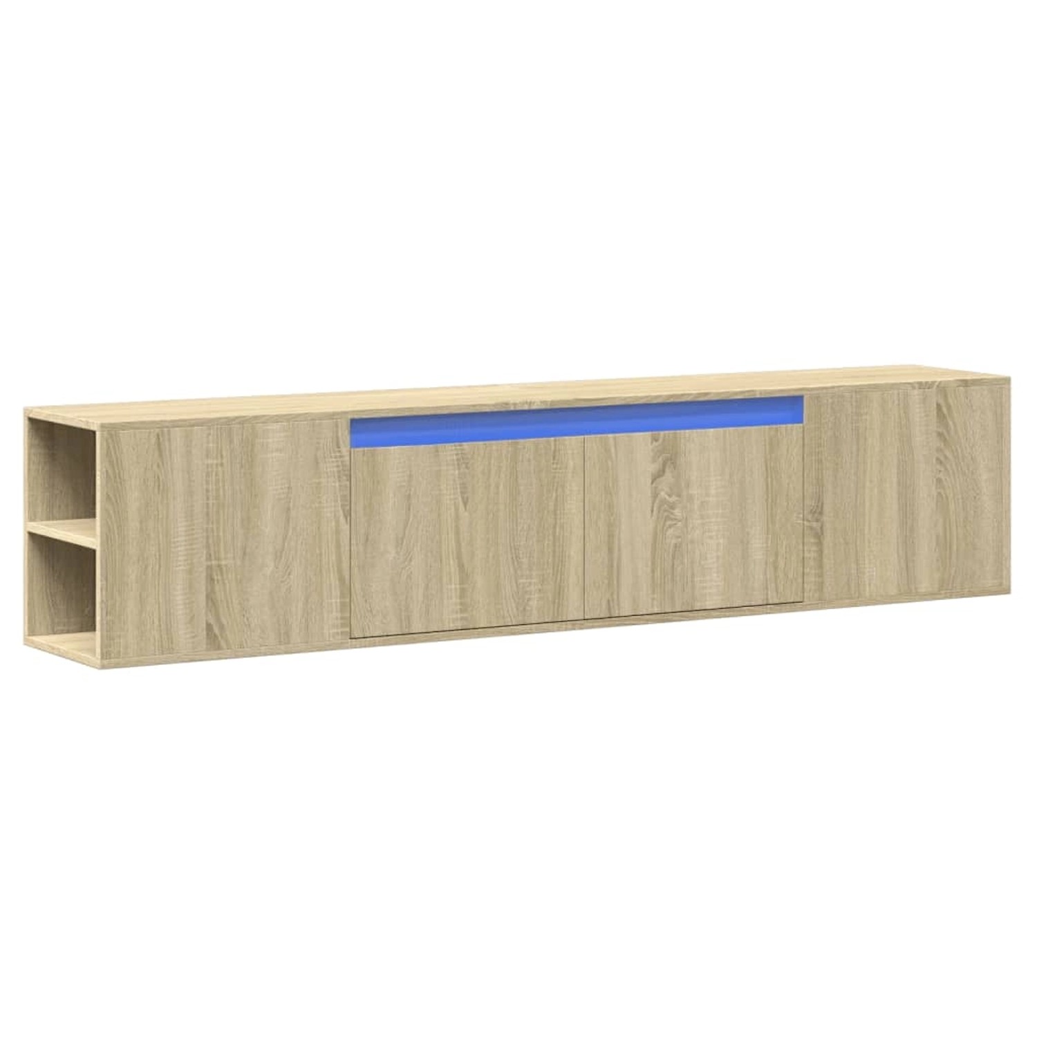 vidaXL TV-Wandschrank mit LED-Beleuchtung Sonoma-Eiche 180x31x39,5 cm 33079 günstig online kaufen