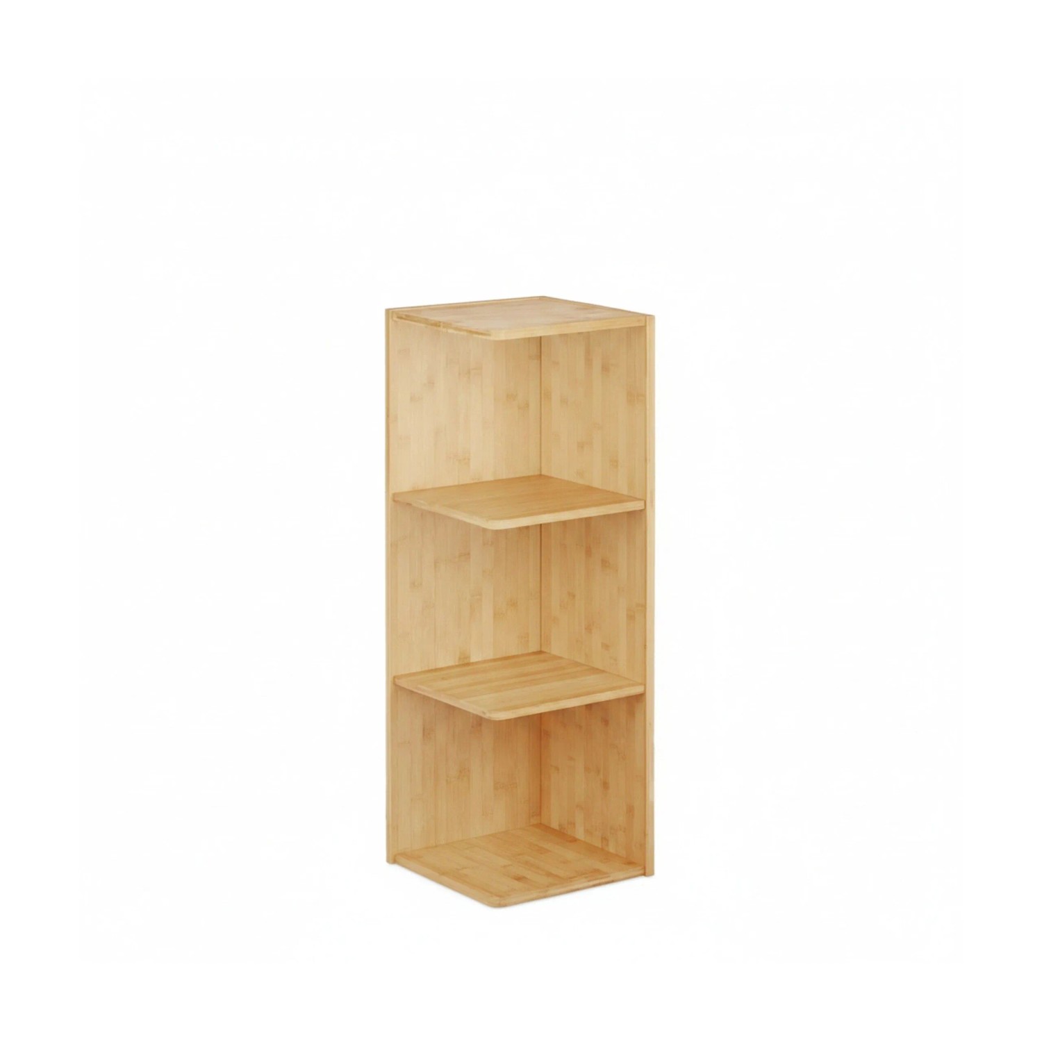 Relaxdays Eckregal Bambus Stabil 85,5 cm x 29 cm x 29 cm, 7,3 kg