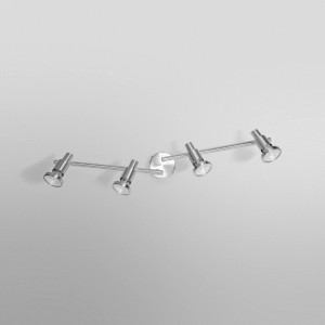 Ledvance LED-Spot, 4-flammig, silberfarben, 17 cm. Deckenleuchte mit vier Strahlern.
