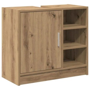 vidaXL Badezimmerschrank Artisan-Eiche 63 x 29 x 55 cm Holzwerkstoff 869213