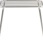 Wenko Wäscheständer Profi Single, silberner Edelstahl, 79x87x39 cm, ideal für Badewanne.