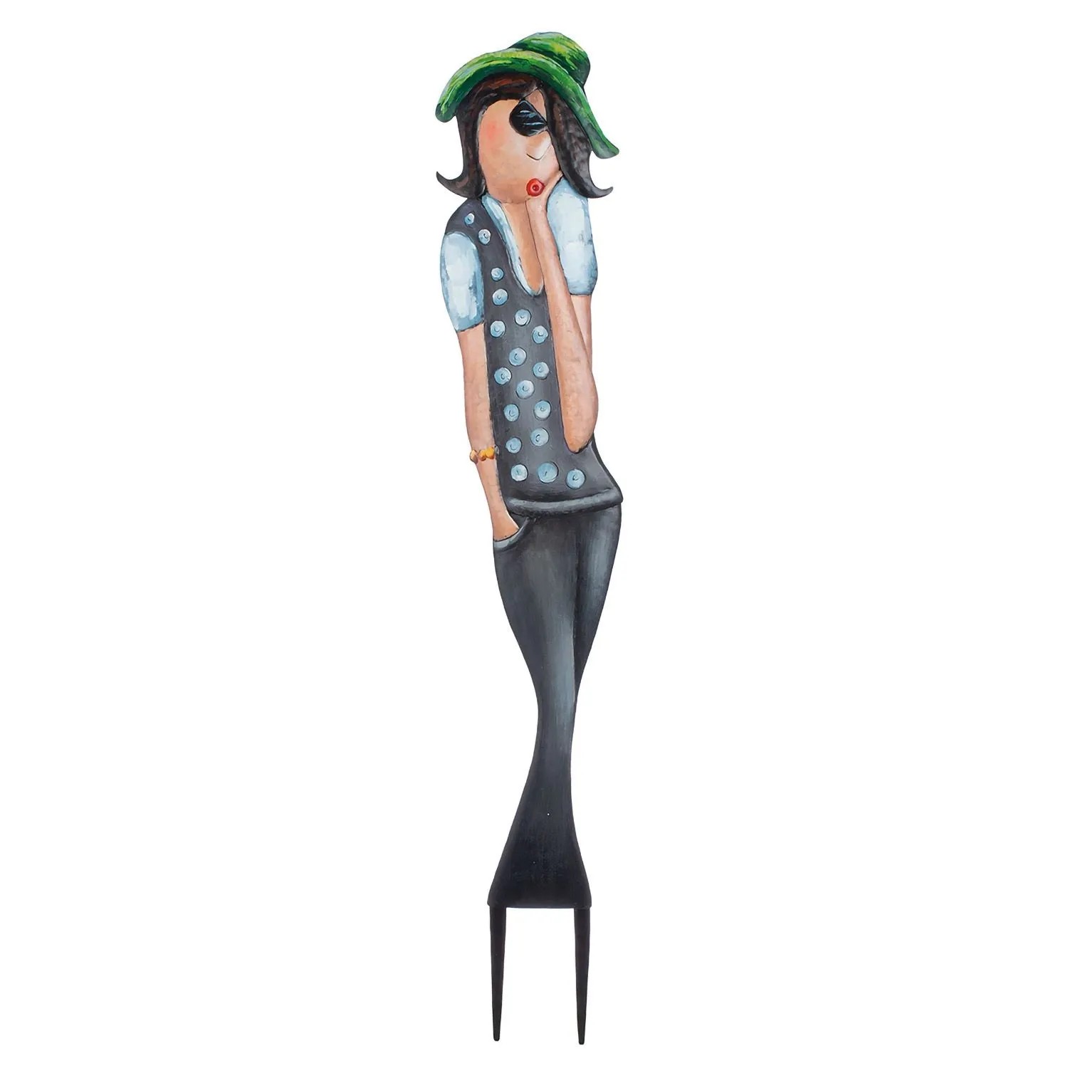 Gilde Gartenstecker Celine Grau 140 cm x 25 cm