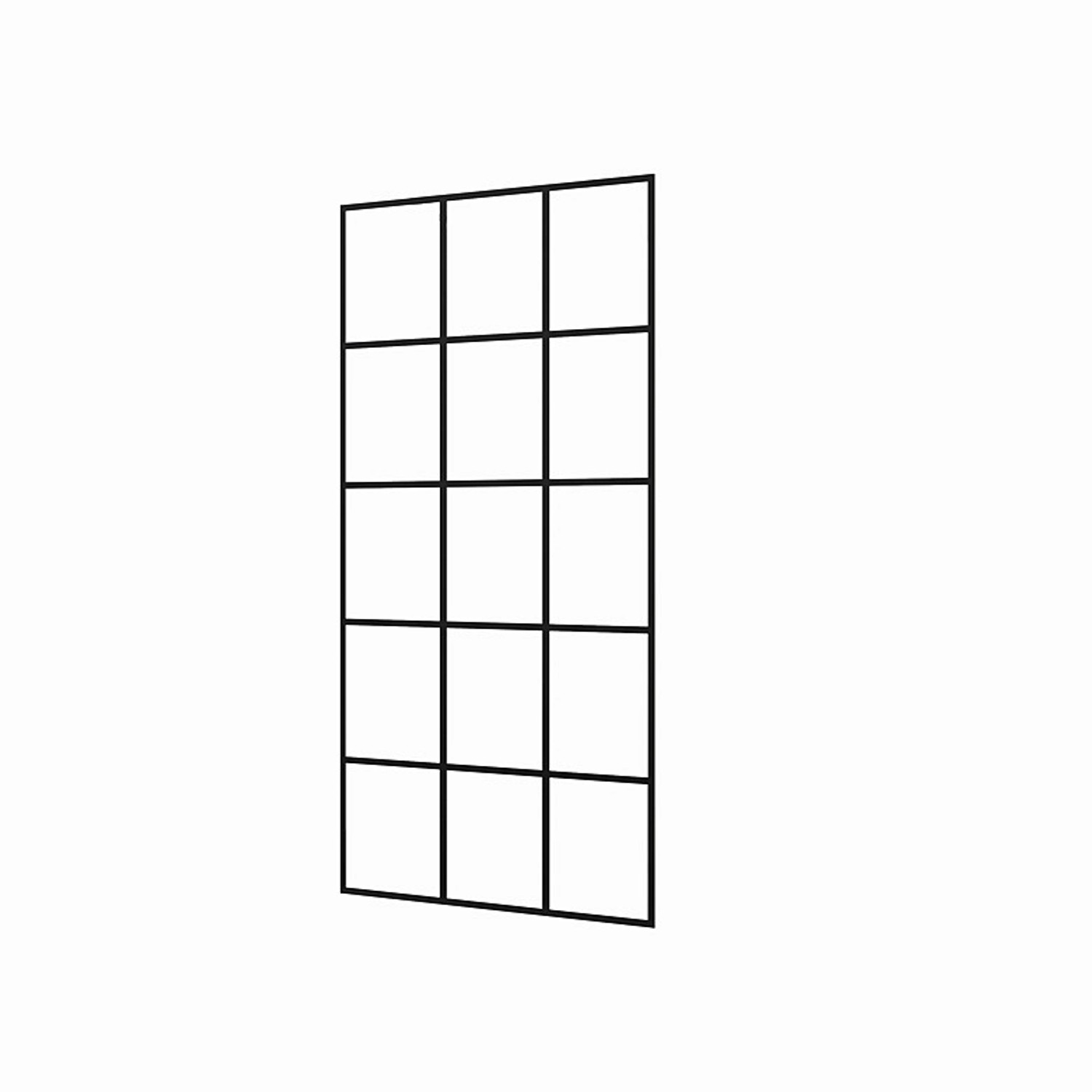 Duschparadies 77.7 x 200 cm Walk in Glas 10mm Nano Glas Duschwand Gittermuster Seitenwand