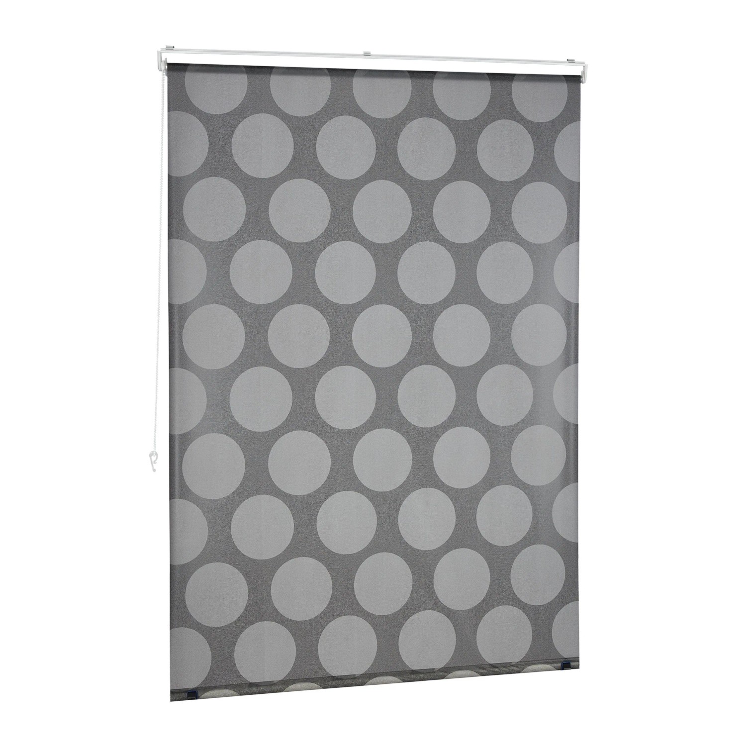 Relaxdays Duschrollo Kunststoff Aluminium Grau Wasserabweisend 120 cm x 240 cm