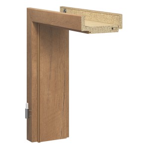 Türrahmen Dekor Risseiche, 73,5x198,5x27 cm, links und rechts verwendbar.