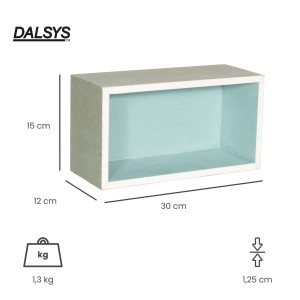 Dalsys Wandnische Dusche, 15x30x12cm, imprägnierter Gipskarton, Einbaufertig für Bad und Wohnraum.