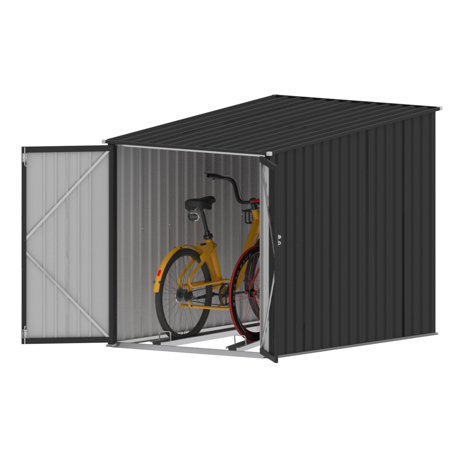 Tepro Fahrradbox Bike & More Midi 142 cm x 157 cm x 197 cm Anthrazit günstig online kaufen