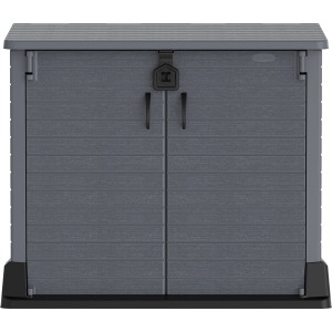 Duramax StoreAway Universalbox, 850 l, anthrazit, mit Doppeltür und abschließbar.