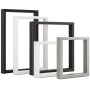 SOTECH Tischgestelle aus Stahl, rechteckig, in Schwarz, Weiß, Braun, Silber. Maße 720x400mm.