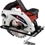 Einhell Handkreissäge TC-CS 1250: Handliche Kreissäge in Silber und Rot mit Hartmetall-Sägeblatt.