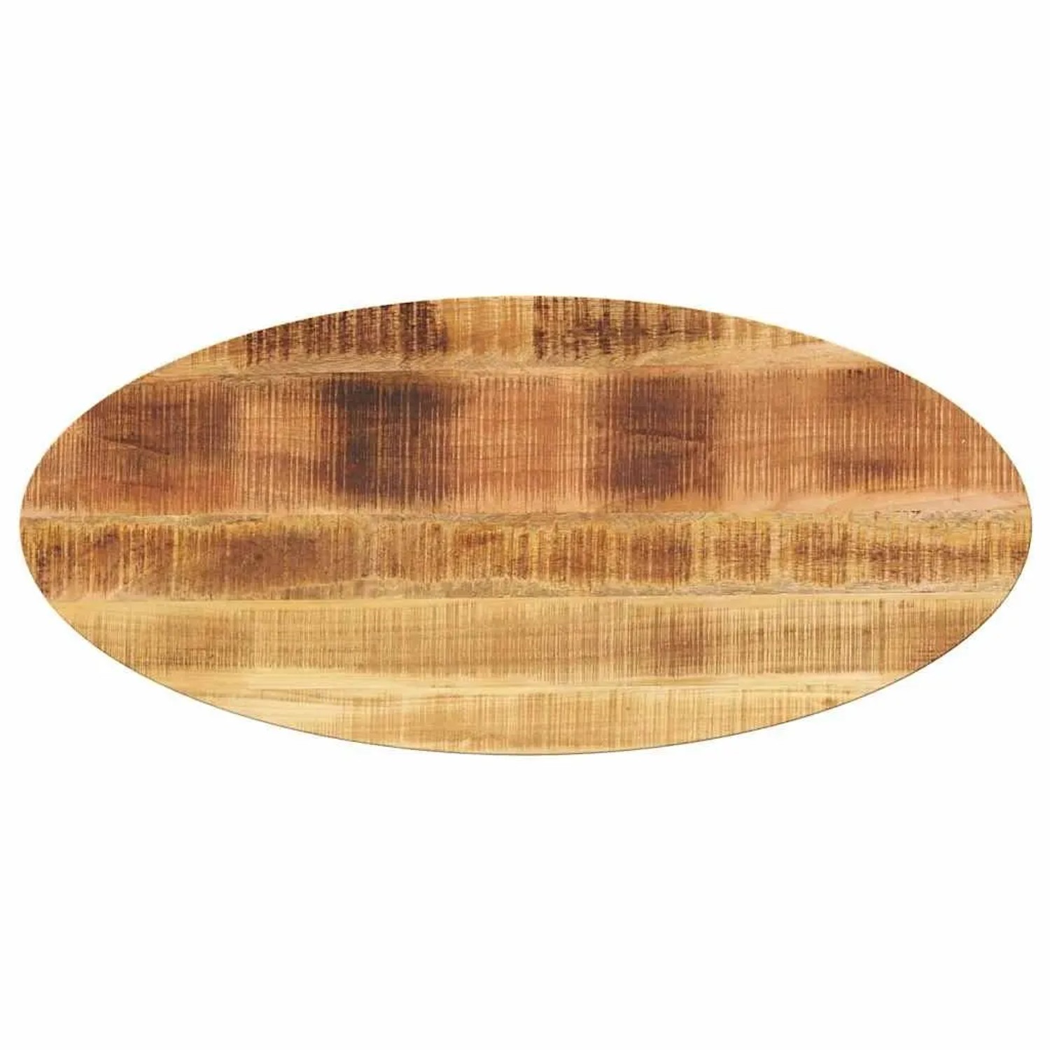 vidaXL Tischplatte 110x40x3,8 cm Oval Massivholz Mango 370831