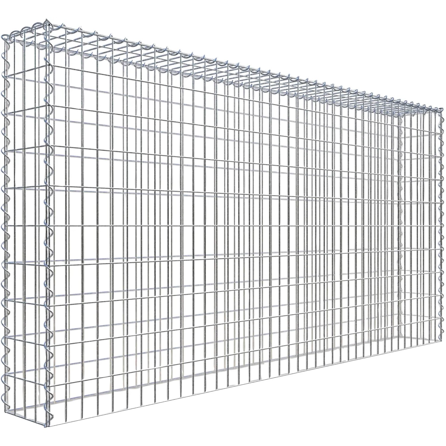 Gabiona Gabione-Anbaukorb Typ 3 100 x 200 x 20 cm Maschenw 5 x 10 cm