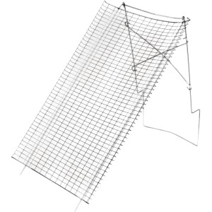 Bellissa Rund-Durchwurfsieb (100x60cm) aus verzinktem Schweißgitter mit Ständer zum Sieben von Kompost und Erde.